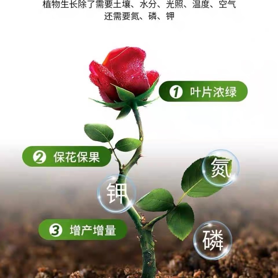 花肥料复合肥蔬菜农用种菜通用型化肥果树盆栽包邮氮磷钾尿素磷肥 - 图3