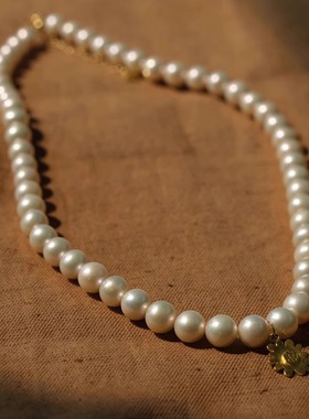 远家天然淡水无核珍珠24K黄金