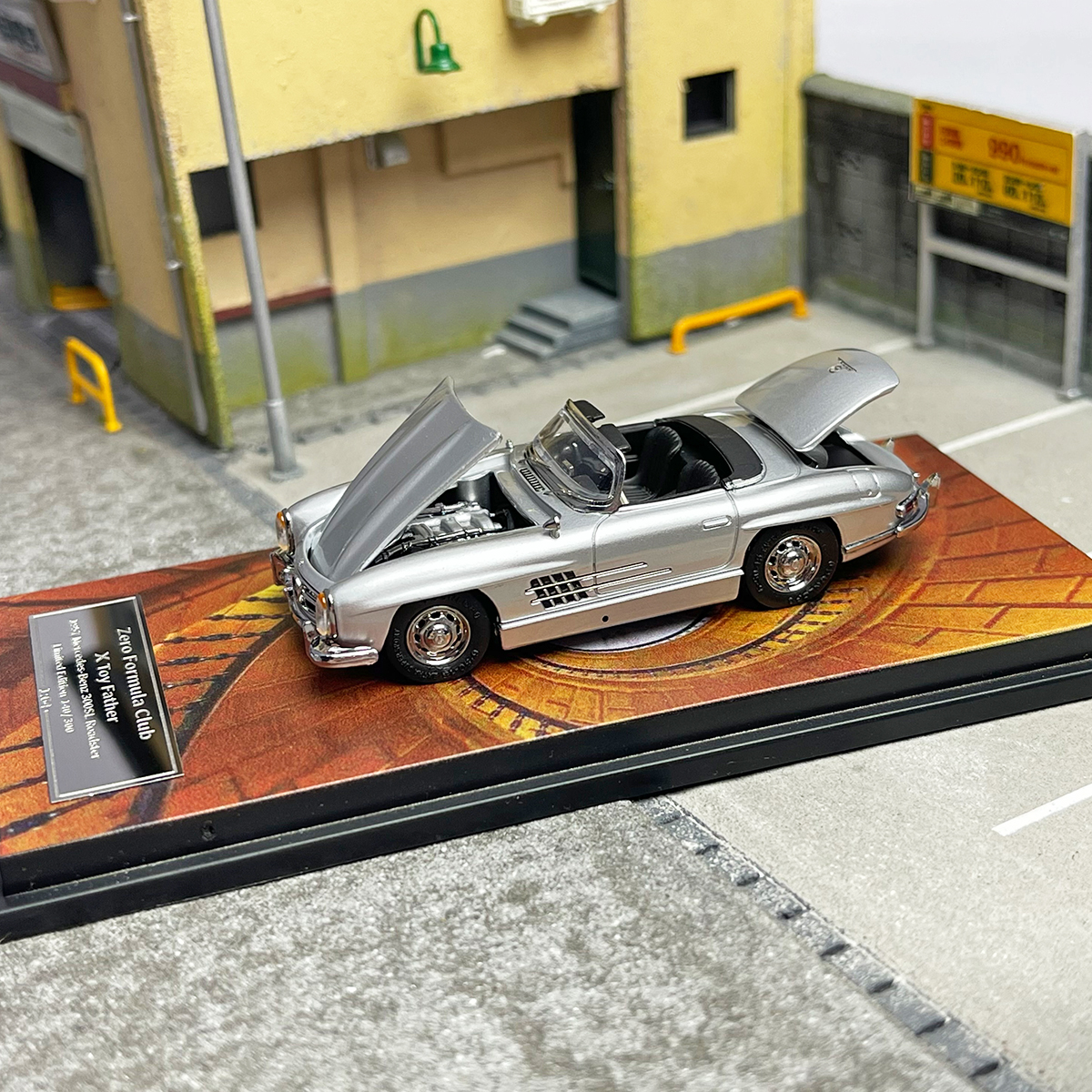 Zero formula Toy_Father 1:64 奔驰300sl 老爷车 合金汽车模型 - 图0