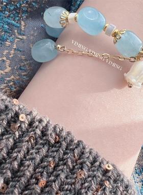 新中式小青柠古风青玉手链