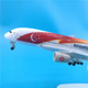 Singapore Airlines aircraft model ornaments with wheels