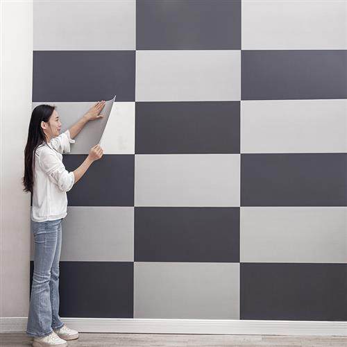 墙纸自粘防水防潮卧室客厅房间墙贴家用电视背景墙面装饰纯色贴纸,淘宝优惠券,粉丝福利购,淘宝优惠卷