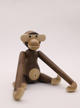 YMZGF黑胡桃现代客厅原木摆件