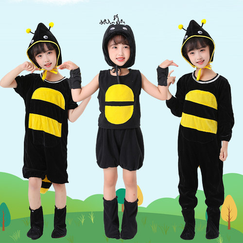 元旦儿童小蚂蚁动物演出服幼儿园卡通小动物表演服蚂蚁过河舞蹈服 - 图1