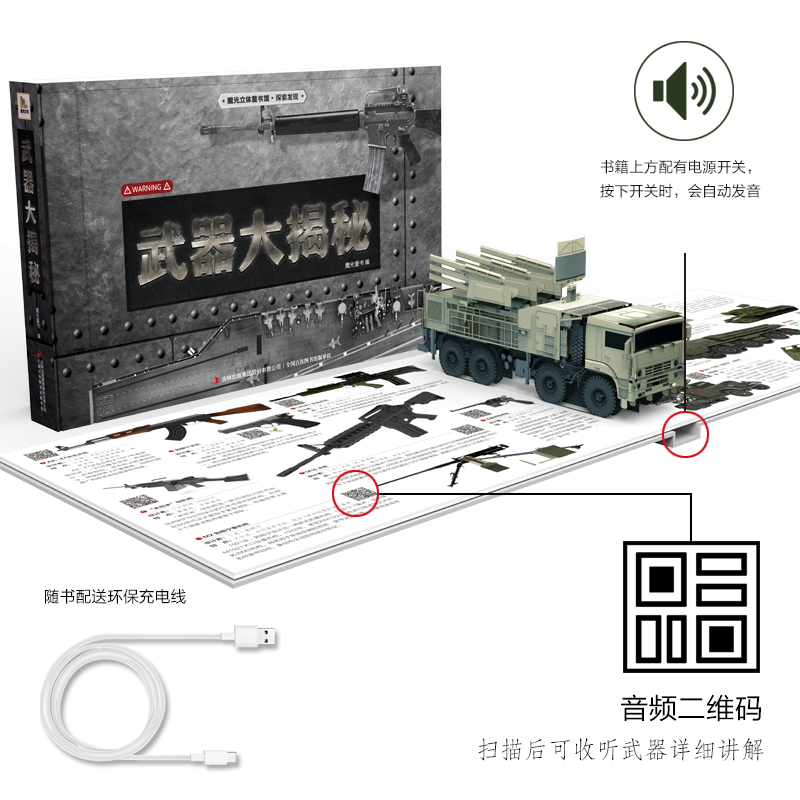 5套任选大闹天宫恐龙公园武器大揭秘安徒生童话了不起的发明魔光立体童书馆【夜晚充电灯光秀】360度声光立体书西游记李世宏老师-图1