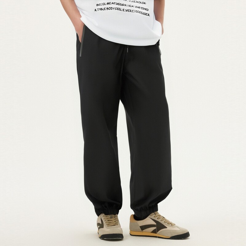 Gxg.jeans men's clothing black basic loose casual trousers men's trousers hot summer sales
