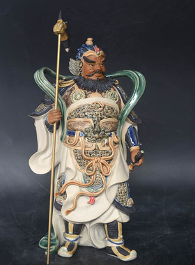 石湾公仔秦琼尉迟恭镇宅寺庙佛像
