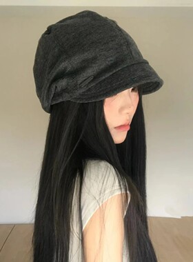 秋冬新款女显脸小堆堆帽大头围