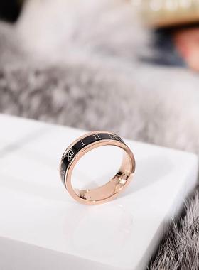 戒指钛钢可转动潮人个性