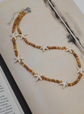 跳舞的海星小众ins锁骨链