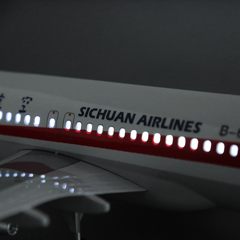 中国机长同款飞机模型空客A319四川航空客机仿真静态带轮摆件礼品 - 图1