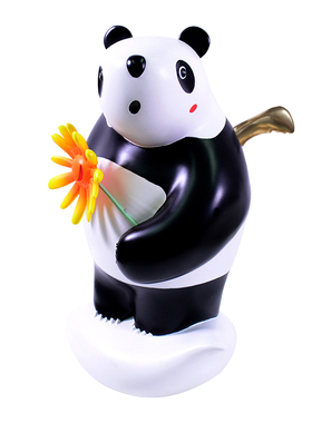 阿斯蒙迪许京甫原创熊猫青铜摆件