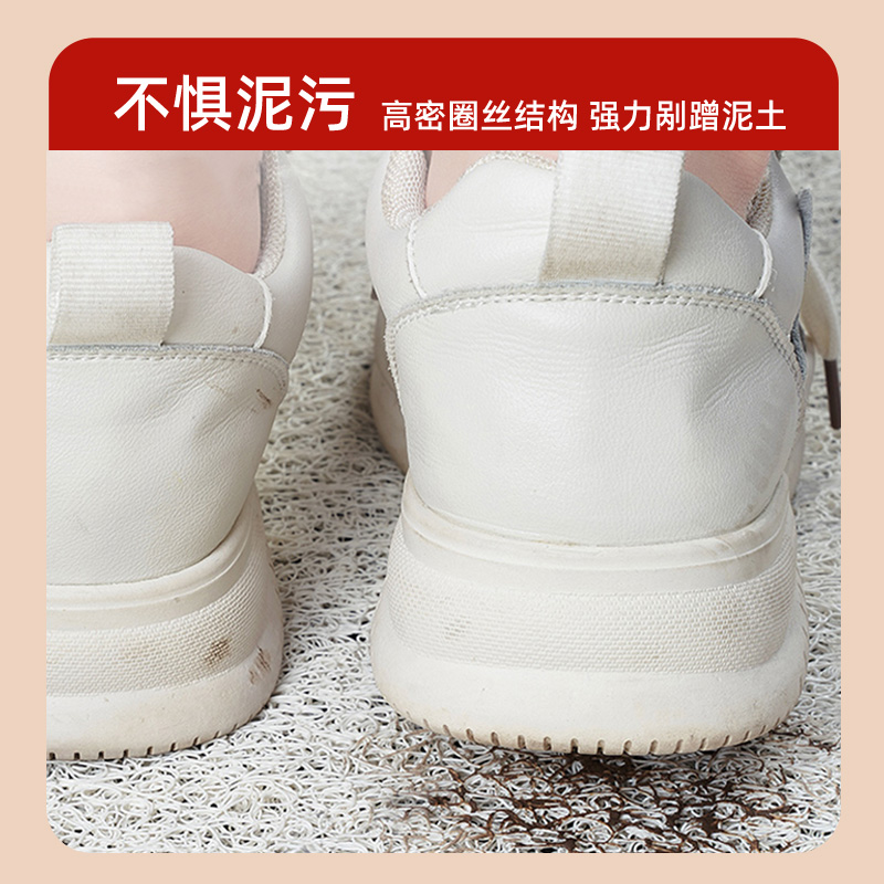 蛇年入户门地垫新年进门丝圈耐脏防滑门垫进门玄关门口脚垫可裁剪 - 图2