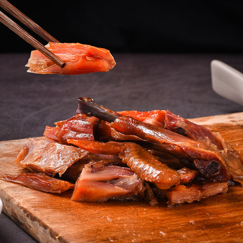 孙尚香腊香鸡510g熟风干咸鸡熟食开袋即食餐厅预制菜湖北特产 - 图1