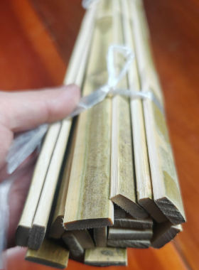 带皮竹片竹条子竹制篱笆温棚材料