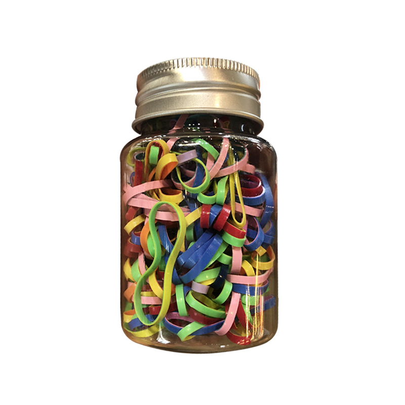 韩国UNIBAND皮筋发饰品 女童扎头发橡皮筋发圈宝宝不伤发发绳罐装,淘宝优惠券,粉丝福利购,淘宝优惠卷