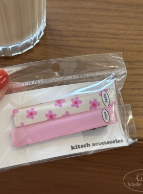 包邮韩国进口可爱简约矩形发夹女
