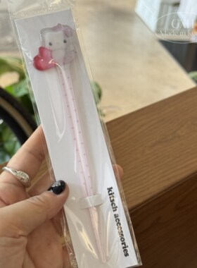 进口kitsch蝴蝶结kt仓鼠发簪
