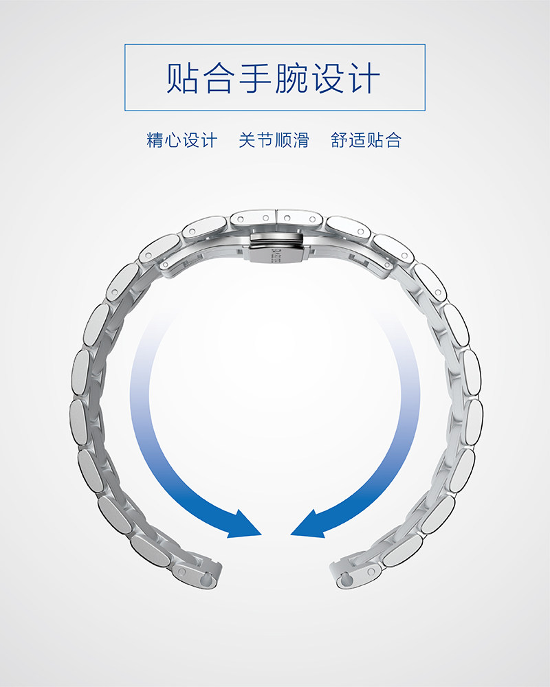 华为gt2钢带精钢表链手环荣耀表带 港喆福手表配件