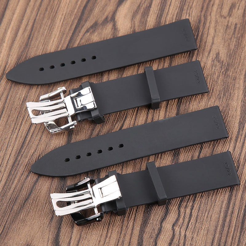 港喆福168511-30013015橡胶表带 港喆福手表配件