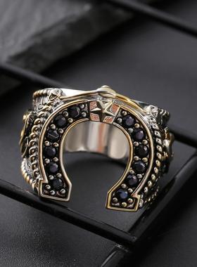 臻荣wish美国西部精神马蹄戒指