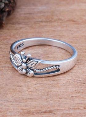 臻荣wish热卖镀s925泰银滴油蝴蝶