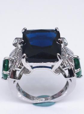 臻荣ebay热卖镶嵌托帕石蓝色