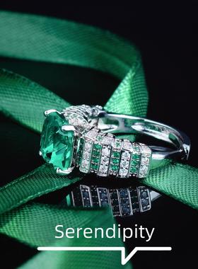 新款仿帕拉伊巴铁塔戒指湖绿色