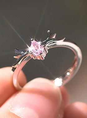 时尚简约情侣戒指镀s925纯银