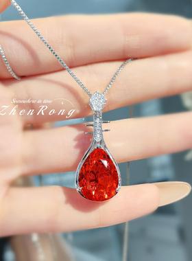 新中式国风带棉祖母绿吊坠镶嵌