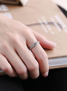 韩版个性五线谱音符情侣戒复古