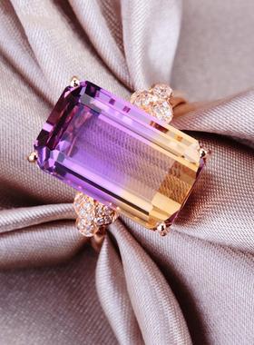 臻荣新款奢华欧美微镶群镶碧玺