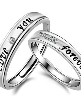 臻荣韩版镀银饰英文滴胶LOVE