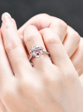 超闪科技钻阿盖尔粉钻心形摩根石