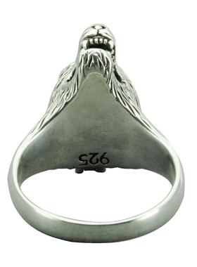 臻荣wish新款创意狼头戒指欧美