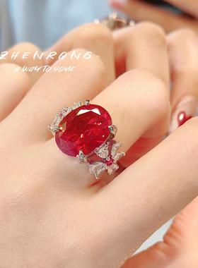 轻奢气质闪耀小众精致高碳钻戒指