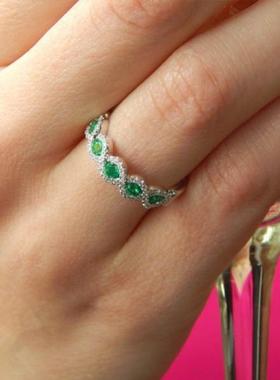 臻荣wish热卖新款微镶红宝石订婚