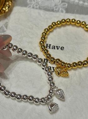 沙金两世欢莲蓬子手链女轻奢小众