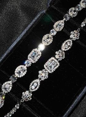 高碳钻网红手链女ins小众设计镀