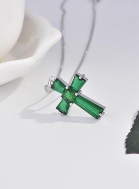 臻荣欧美彩宝女士饰品十字架