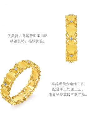 新中式宫廷风金韵罗曼繁花鸢尾花