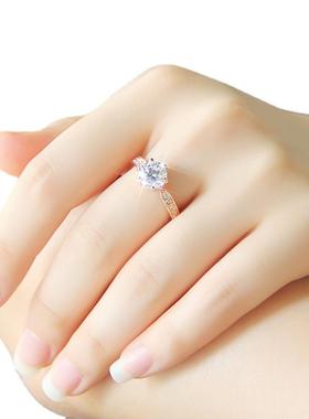 地摊货源韩版高档镶钻女士戒指