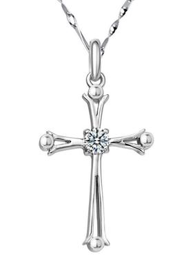 热卖地摊货十字架吊坠项链配饰