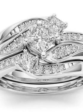 臻荣wish新款镀18k黄金仿真锆石