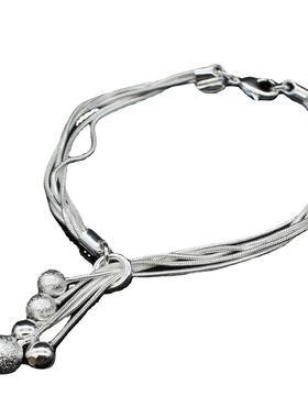 太极吊5珠手链国外饰品小O沙光珠