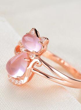 臻荣欧美热卖镀玫瑰金合成粉水晶