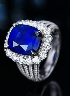 新款5克拉合成无烧皇家蓝宝石