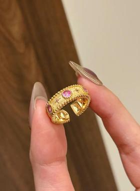 意大利织纹雕金宫廷风滚珠边蕾丝