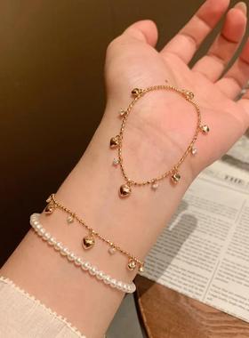 意大利中古拉丝轻奢抽拉手链