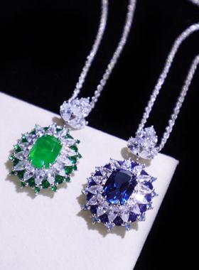 小红书推荐仿真祖母绿套装皇家